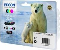 EPSON - 26XL - ORSO POLARE - PACK 4 INK - NERO/CIANO/MAGENTA/GIALLO PER EPSON