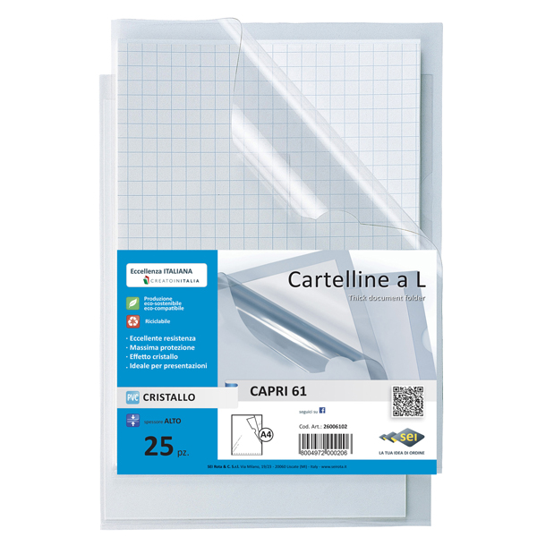 Cartelline Aperte Su Due Lati