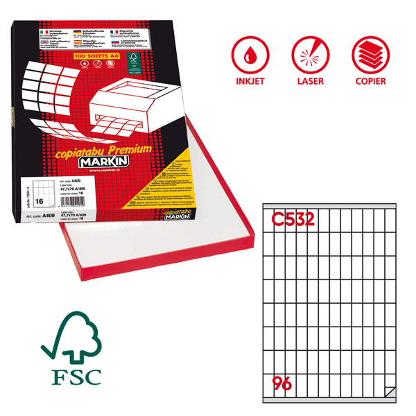 Etichette Carta Copy-laser-inkjet