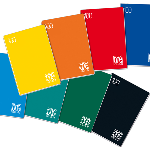 Maxiquaderno One Color - A4 - punto metallico - riga di 3a - 18 +1 fogli - 100 gr - Blasetti (Confezione 10 pz)