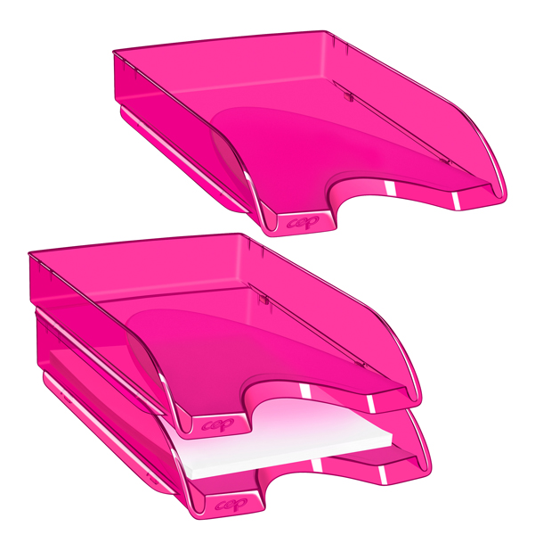 Vaschetta portacorrsipondenza 200+H - 34,8 x 25,7 x 6,6 cm - indian pink - Cep